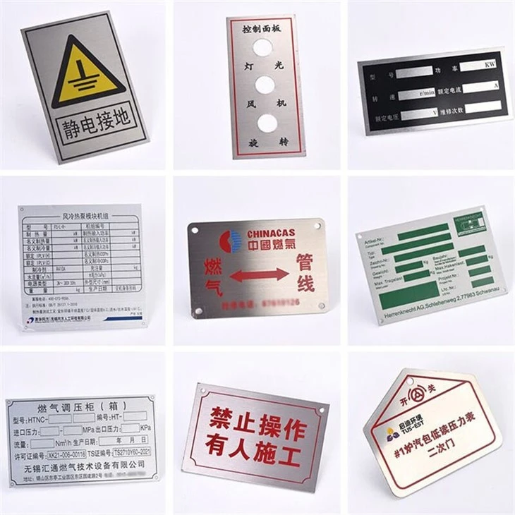 Etched Stainless Steel Nameplate Etched Stainless Steel Nameplate